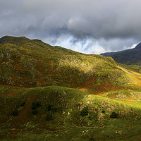 Buy canvas prints of Top of the Nant Ffrancon Pass, Snowdonia by Nick Jenkins