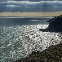 Buy canvas prints of Coast at Skrinkle Haven Pembrokeshire Coast  by Nick Jenkins