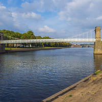 Buy canvas prints of Wilford Suspension Bridge River Trent Nottingham by Nick Jenkins