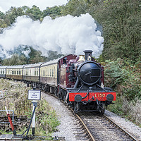 Buy canvas prints of Steam Engine at Norchard Railway Station  by Nick Jenkins