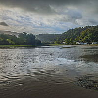 Buy canvas prints of High Tide at Tintern in the AONB Wye Valley by Nick Jenkins
