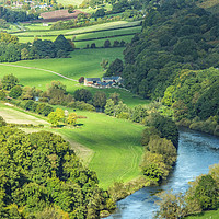 Buy canvas prints of The River Wye from Yat Rock Herefordshire by Nick Jenkins