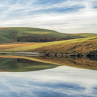 Buy canvas prints of Craig Goch Reservoir and Reflections Elan Valley  by Nick Jenkins