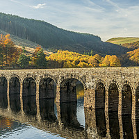 Buy canvas prints of Garreg Ddu Dam Elan Valley Radnorshire Powys by Nick Jenkins