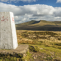 Buy canvas prints of Trig Point on Fan Frynych in the Brecon Beacons by Nick Jenkins