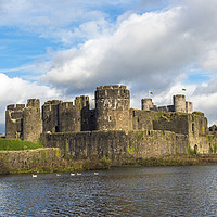 Buy canvas prints of Caerphilly Castle by Nick Jenkins