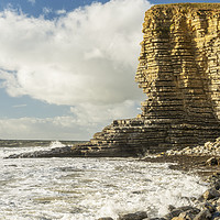Buy canvas prints of The Sphinx Rock Cliff at Nash Point by Nick Jenkins