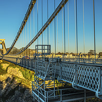 Buy canvas prints of Clifton Suspension Bridge Winter Evening Bristol by Nick Jenkins