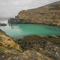 Buy canvas prints of The Blue Lagoon at Abereiddy by Nick Jenkins