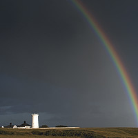 Buy canvas prints of Old Nash Point Lighthouse and Rainbow Coast by Nick Jenkins
