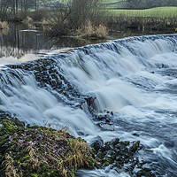 Buy canvas prints of The Weir at Staveley in the Lake District Cumbria by Nick Jenkins