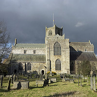 Buy canvas prints of Cartmel Priory in Cartmel Cumbria with good light by Nick Jenkins