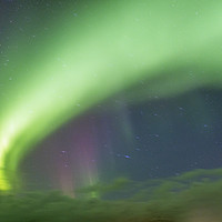 Buy canvas prints of Aurora Borealis over Hofn Iceland by Nick Jenkins