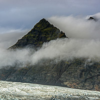 Buy canvas prints of Pyramid Mountain Fjallsarlon Glacial Lake Iceland by Nick Jenkins