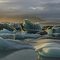 Buy canvas prints of Jökulsárlón Glacial Lake in southern Iceland  by Nick Jenkins