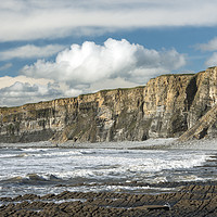Buy canvas prints of Cliffs Nash Point Glamorgan Heritage Coast Wales by Nick Jenkins
