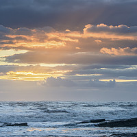 Buy canvas prints of Sunset over the Bristol Channel Glamorgan Coast Wa by Nick Jenkins