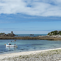 Buy canvas prints of Periglis Bay on St. Agnes, Isles of Scilly in  Apr by Nick Jenkins