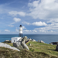 Buy canvas prints of Peninnis Headland and Lighthouse St. Marys Scilly by Nick Jenkins