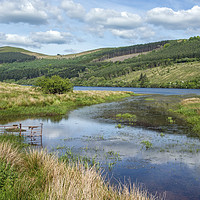 Buy canvas prints of The Talybont Reservoir Brecon Beacons South Wales by Nick Jenkins
