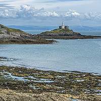 Buy canvas prints of Mumbles Lighthouse Across Bracelet Bay by Nick Jenkins