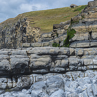 Buy canvas prints of The Cliffs at Cwm Nash by Nick Jenkins