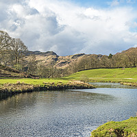 Buy canvas prints of River Brathay Great Langdale Lake District by Nick Jenkins