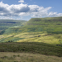 Buy canvas prints of Graig Fach from above Cwmparc Rhondda Valley by Nick Jenkins