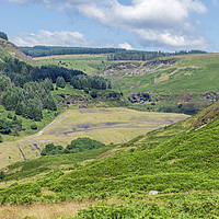 Buy canvas prints of Top of the Rhondda Fawr Valley South Wales by Nick Jenkins