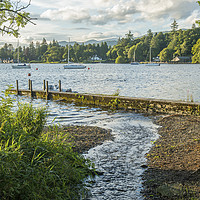 Buy canvas prints of Miller Ground Beach on Lake Windermere Cumbria by Nick Jenkins