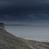 Buy canvas prints of Porthcawl Lighthouse and Harbour Wall South Wales by Nick Jenkins