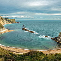 Buy canvas prints of Man O War Bay on the Dorset Coast England by Nick Jenkins