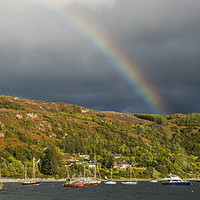 Buy canvas prints of Loch Broom and Rainbow by Nick Jenkins