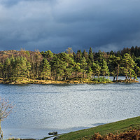 Buy canvas prints of Tarn Hows Winter Day Lake District National Park by Nick Jenkins