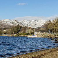 Buy canvas prints of Windermere and the Fairfield Horseshoe Cumbria by Nick Jenkins