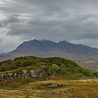 Buy canvas prints of Beinn Airigh Charr above Loch Maree Scotland by Nick Jenkins