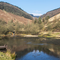 Buy canvas prints of Clydach Vale Upper Pond Rhondda Valley South Wales by Nick Jenkins