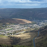 Buy canvas prints of Cwmparc in the Rhondda Valley South Wales by Nick Jenkins
