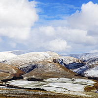 Buy canvas prints of The Snowy Hills above Moffat, Scotland,  in Winter by Nick Jenkins