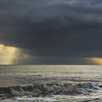 Buy canvas prints of Clouds and Rays over the Bristol Channel by Nick Jenkins