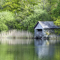 Buy canvas prints of The Boathouse Rydal Water Lake District by Nick Jenkins
