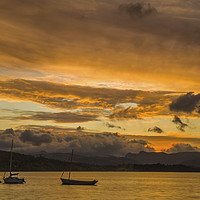 Buy canvas prints of Sunset over Lake Windermere Lake District by Nick Jenkins