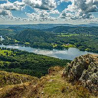 Buy canvas prints of Lake Windermere from Gummers How Lake District by Nick Jenkins
