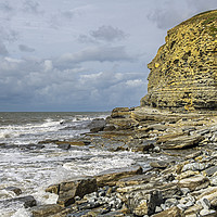 Buy canvas prints of Cliffs at Dunraven Bay Southerndown by Nick Jenkins