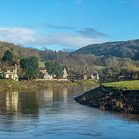 Buy canvas prints of The River Wye at Tintern Parva Monmouthshire by Nick Jenkins