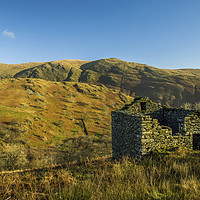Buy canvas prints of Abandoned Barn UpperTroutbeck Valley Lake District by Nick Jenkins