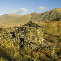 Buy canvas prints of Abandoned Barn Upper Troutbeck Valley Lake Distric by Nick Jenkins