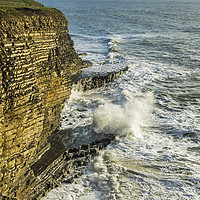 Buy canvas prints of Waves at Nash Point South Wales by Nick Jenkins