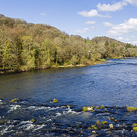 Buy canvas prints of The River Wye near Erwood in Powys by Nick Jenkins