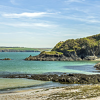 Buy canvas prints of Cwm yr Eglwys Beach North Pembrokeshire West Wales by Nick Jenkins